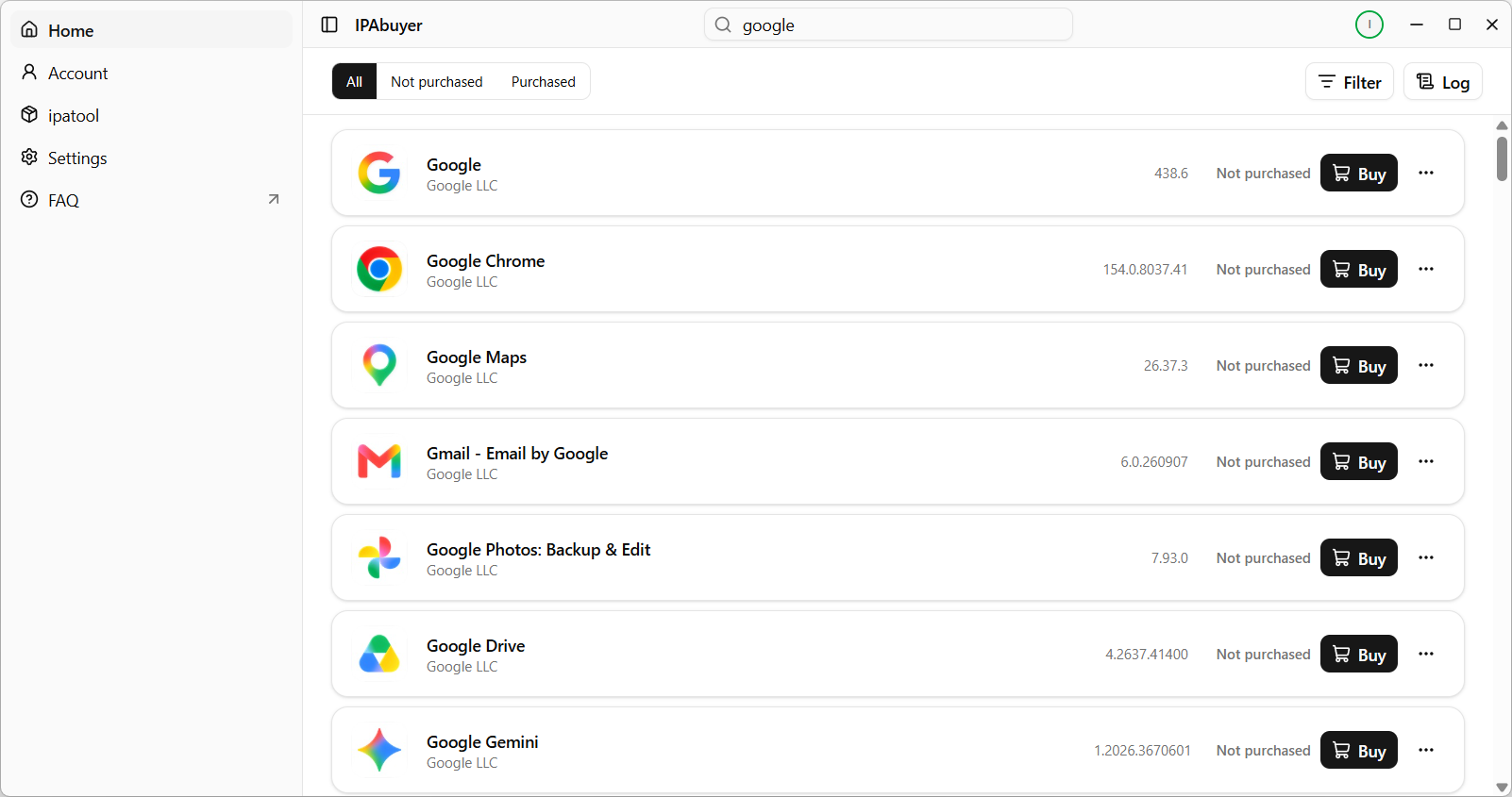 IPAbuyer screenshot